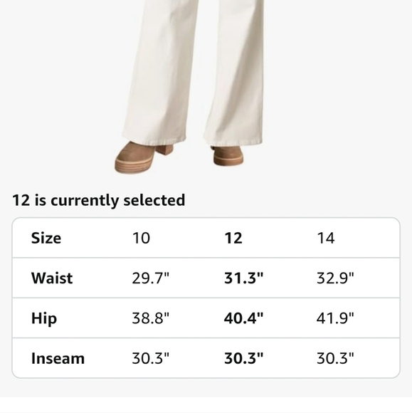 Women's White Wide-Leg Jeans - Picture 7 of 16
